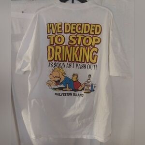 Vintage Squirmin' Herman's Tequila Men's Size XXL White T-shirt Single Thread